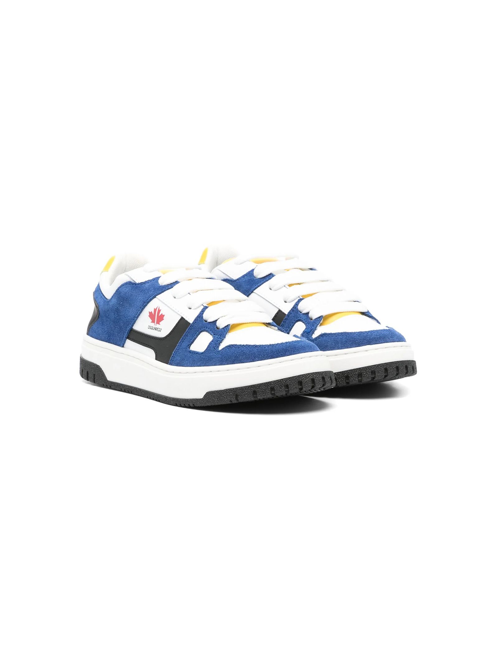 blue leather sneakers DSQUARED KIDS 77758 05 Mario D anna kids
